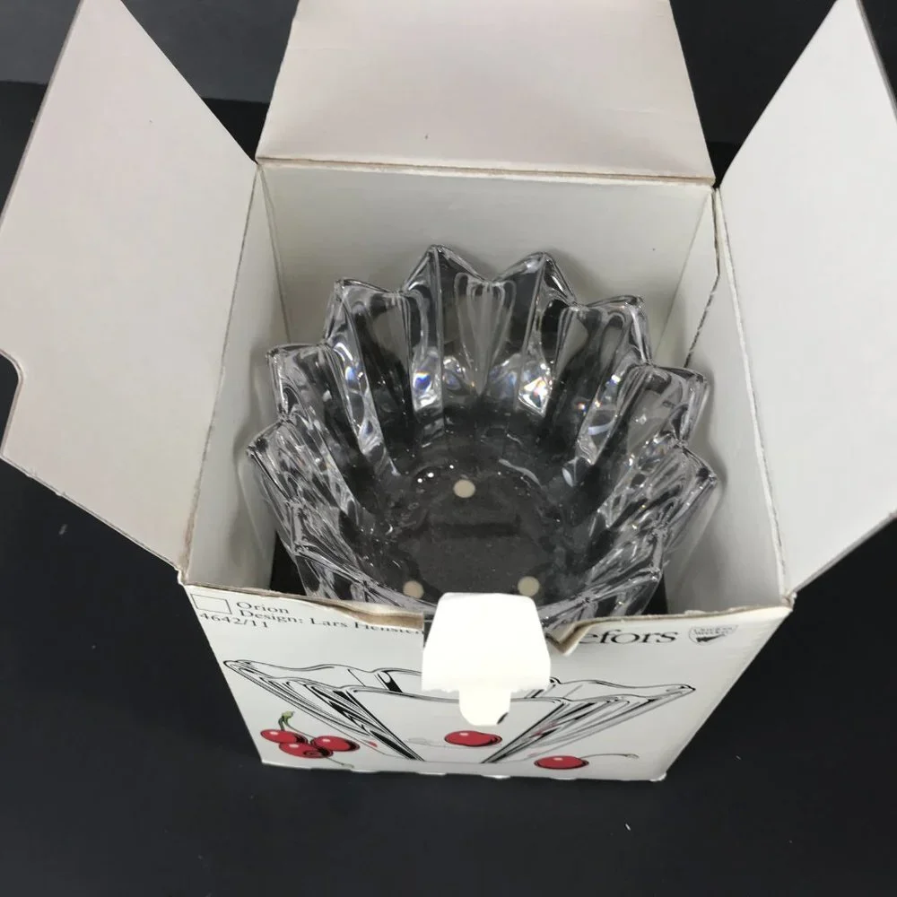Orrefors Corona Signed and numbered Crystal Scandanavian Bowl